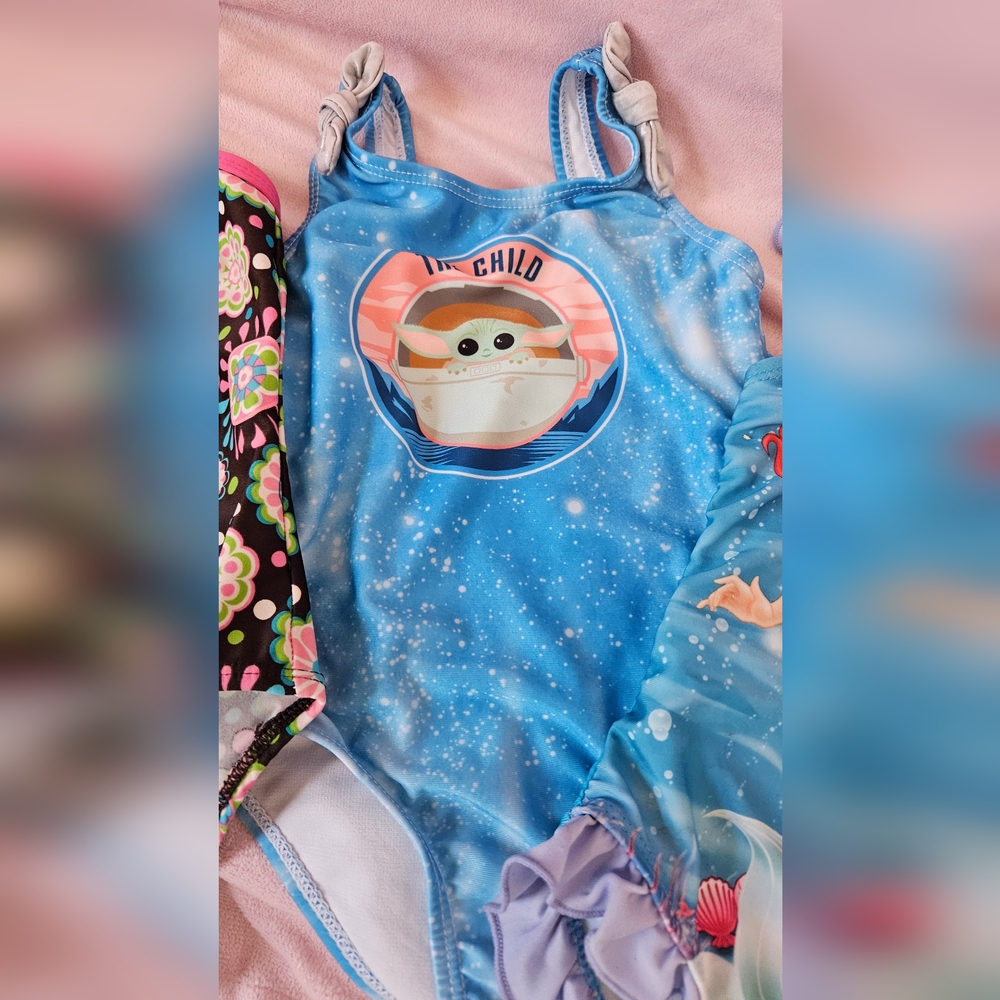 4 pc Little Girls sz3T Swimwear BUNDLE - Picture 4 of 10